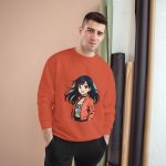 Anime Girl Graphic Sweatshirt — Cute Jacket Illustration Crewneck - Image 3