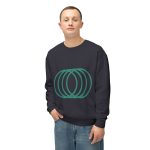 Overlapping Rings Crewneck Sweatshirt | Minimal Geometric Design - Image 5