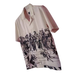 School of Athens Oversized Women's Cotton Shirt