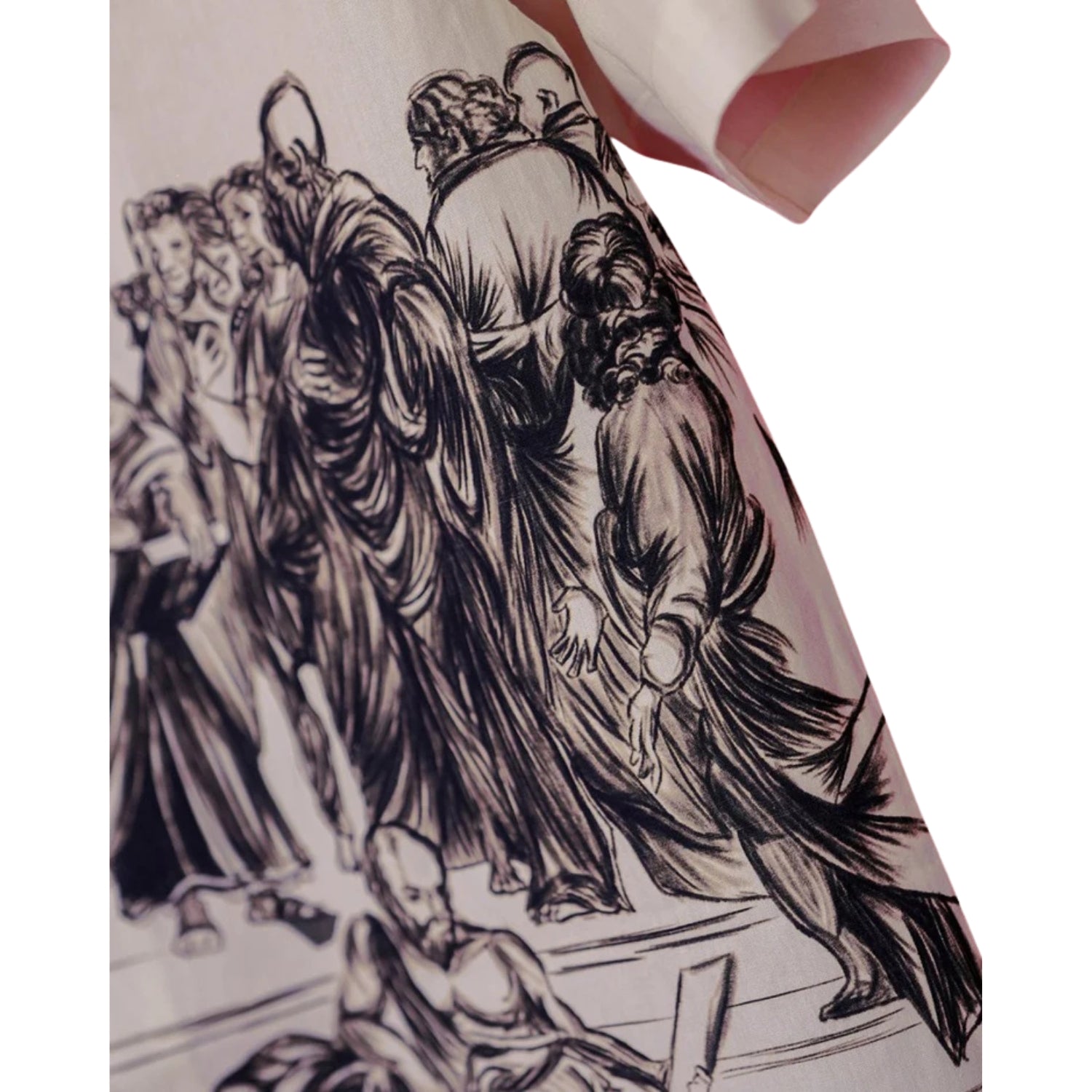 School of Athens Oversized Women's Cotton Shirt - Image 3