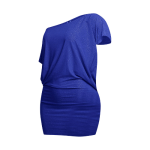 Disco Muse One Shoulder Glitter Mini Dress - Image 2