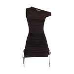 Crush Hour Asymmetrical Ruched Mini Dress