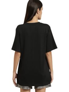 Black Eye Oversized Women's Printed T-Shirt - Image 3