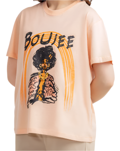 Boujee Beige Graphic Tee – Relaxed Fit T-Shirt - Image 2